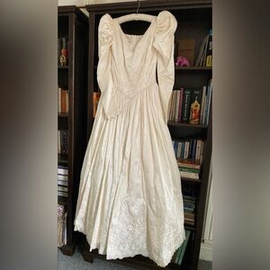 Vintage | 100% English Silk | Wedding Dress